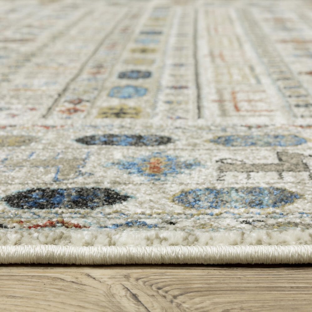 Oriental Weavers Venice 2&#39;3&quot; x 7&#39;6&quot; Ivory and Multicolor Runner, , large