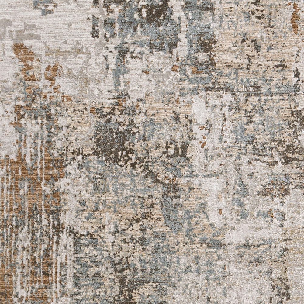 Surya Brunswick 7&#39;10&quot; Round Dusty Sage, Charcoal, Olive, Light Gray, Taupe, White and Teal Area Rug, , large