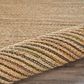 L&R Resources Natural Fiber Striped Multicolor 9" x 12" Area Rug, , large