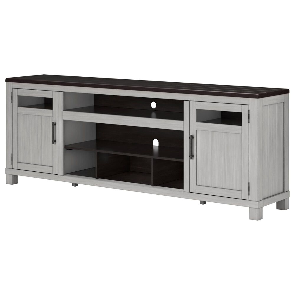 Ashley Darborn 88" XL TV Stand in Light Gray and Brown Cherry, , large