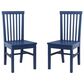 Linon Home Decor Percival Side Chair in Navy Blue (Set of 2), , large