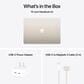Apple MacBook Air 15.3" Laptop - Apple M4 chip 10-core CPU - 24GB RAM - 10-core GPU - 512GB SSD in Starlight with 3-Year AppleCare+, , large