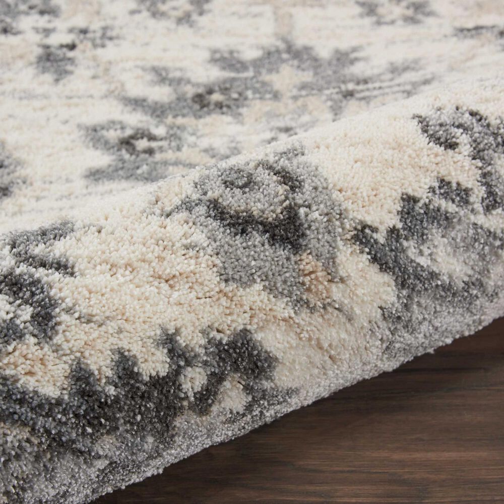Nourison Fusion FSS15 9&#39;6&quot; x 13&#39; Cream and Grey Area Rug, , large