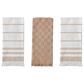 Willow & Hem Eden Turkish Cotton Kitchen Towel in Tan and White (Set of 3), , large
