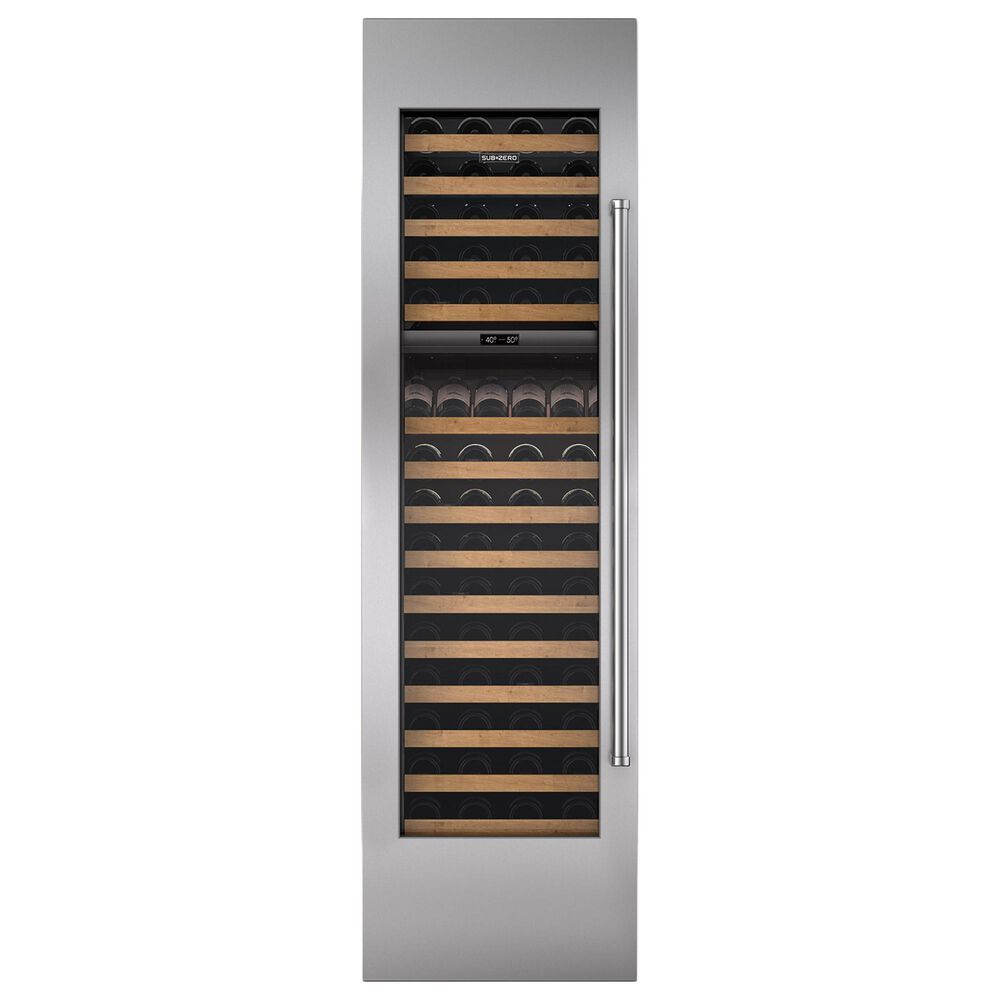 Sub Zero 24" Wine Storage Door Panel with Pro Handle - Right Hinge in Stainless Steel, , large