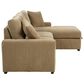 Coaster Pastrana Stationary Right Arm Facing Chaise Sleeper Sectional Sofa in Camel, , large