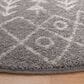 Safavieh Tulum 6"7" Round Ivory and Dark Grey Area Rug, , large