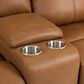 Mayberry Hill Mustang Power Reclining Loveseat in Aline Butternut, , large