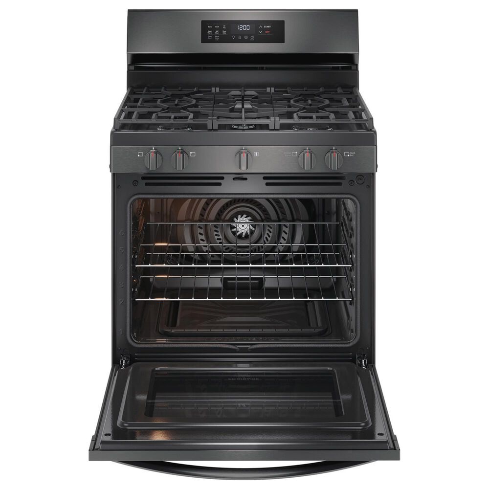Frigidaire 30&quot; Freestanding Gas Range in Black Stainless Steel, , large