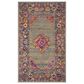 Safavieh Madison MAD133G 4" x 6" Light Grey and Fuchsia Area Rug, , large