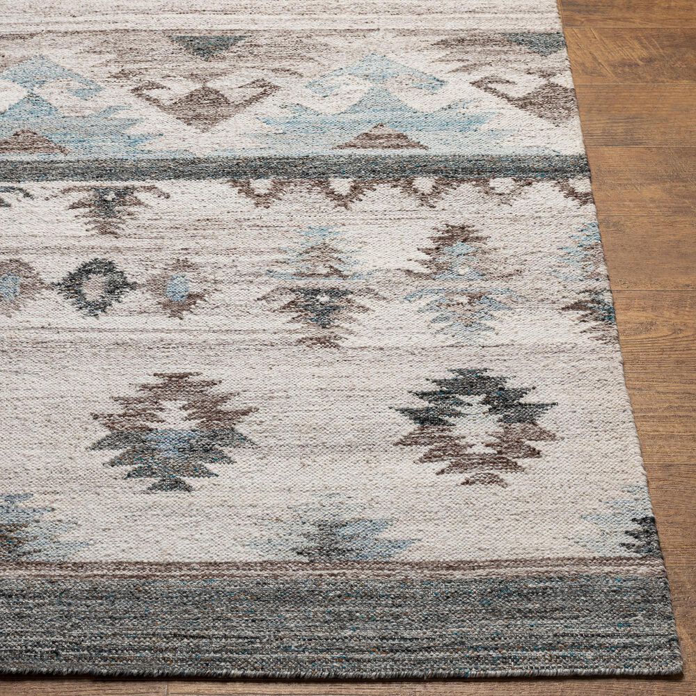 Surya Alyssa 2&#39; x 3&#39; Ivory, White, Black, Brown and Blue Area Rug, , large