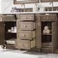 James Martin Vanities Bristol 60" Double Bathroom Vanity in Whitewashed Walnut with 3 cm Carrara White Marble Top and Rectangular Sinks, , large