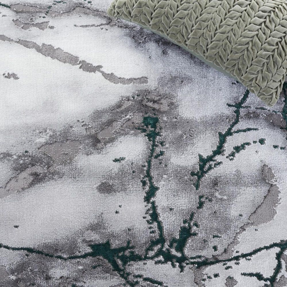 Safavieh Craft CFT877Y 8&#39; Square Grey and Green Area Rug, , large