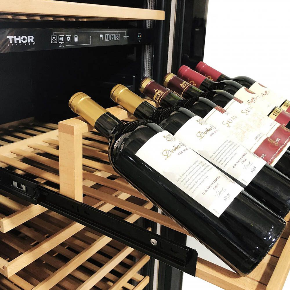 Thor Kitchen 24&quot; Dual Zone Wine Cooler in Stainless Steel, , large