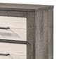Crown Mark Rhett 3-Piece Queen Platform Bedroom Set with Two Nightstands in Gray and White, , large