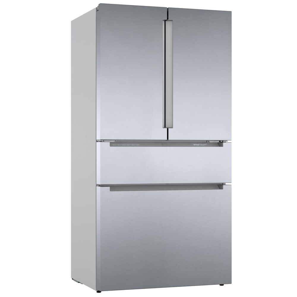 Bosch 36&quot; French 4-Door with 2 Freezer Drawers Refrigerator in Stainless Steel, , large