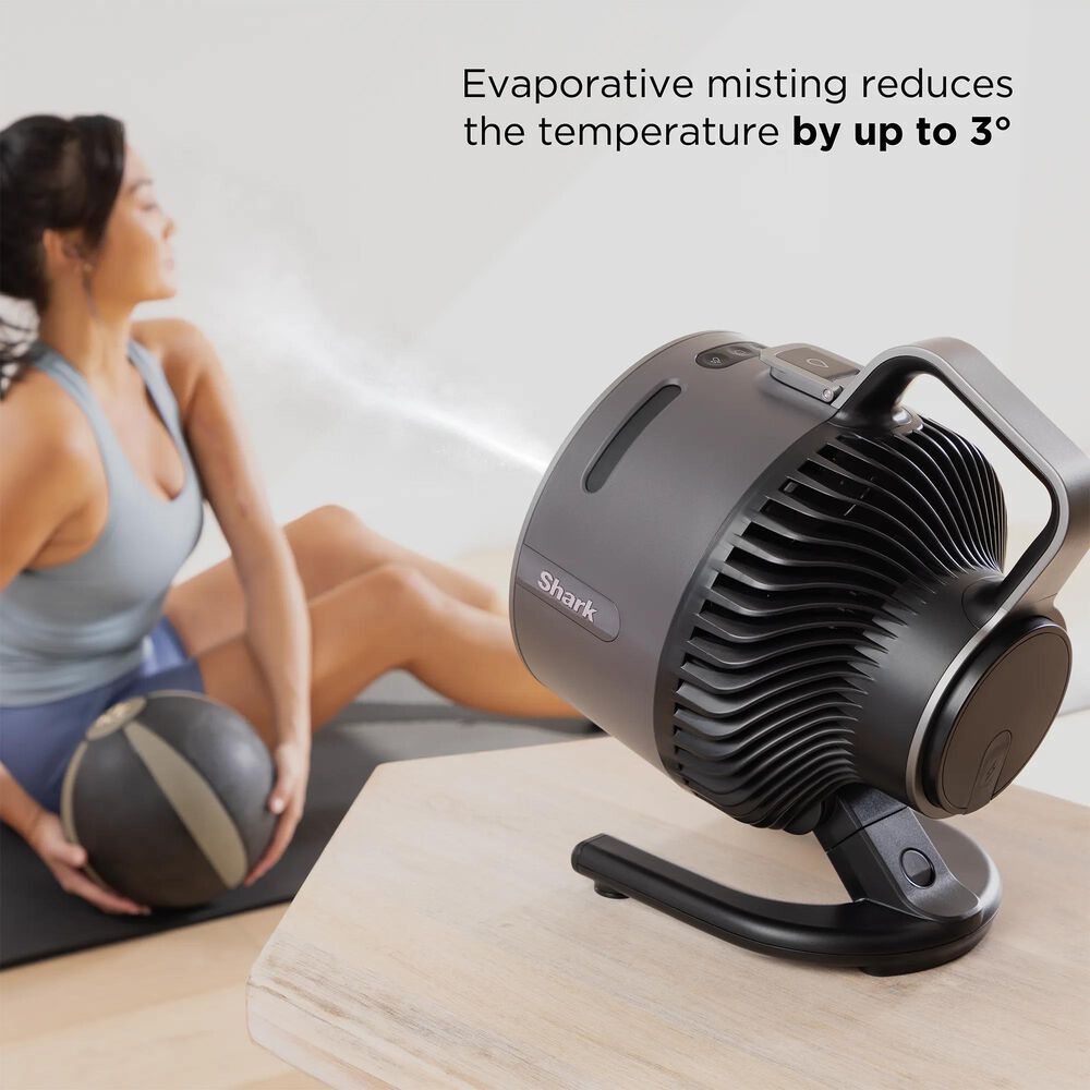 Shark FlexBreeze HydroGo Misting Portable Fan in Charcoal, , large