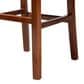 Baxton Studio Racquel Bar Stool in Natural and Walnut Brown, , large