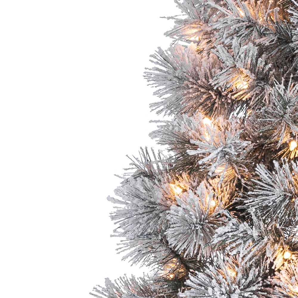 The Gerson Company 7.5&#39; Pre-Lit Boise Pine Christmas Tree in Green, , large