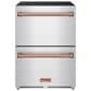 Thor Kitchen Gordon Ramsay 5.4 Cu. Ft. Undercounter Drawer Freezer with Rose Gold Handle Kit in Stainless Steel, , large