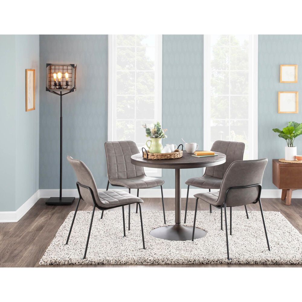 Lumisource Dakota Dining Table in Espresso - Table Only, , large