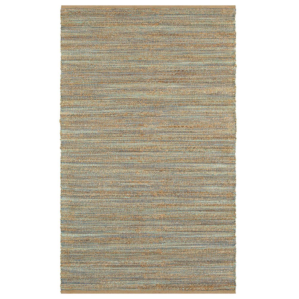 L&R Resources Natural Fiber 9" x 12" Teal Area Rug, , large