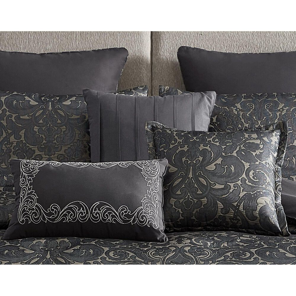 Hallmart Collectibles Dexton 10-Piece King Comforter Set in Tan and Black, , large