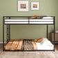 Hearth and Haven Adam Full over Full Bunk Bed in Black, , large