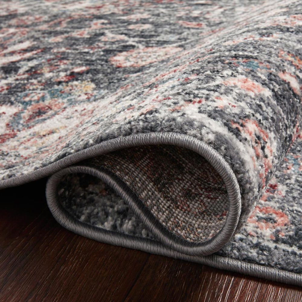 Loloi II Cassandra 2&#39;6&quot; x 4&#39; Charcoal and Rust Area Rug, , large
