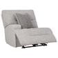 Ashley Acklen Place 3-Piece Power Symmetrical Reclining Sectional Loveseat with Console in Pewter, , large