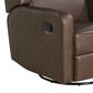 Lifestyle Solutions Emerson Manual Swivel Rocker Recliner in Brown, , large