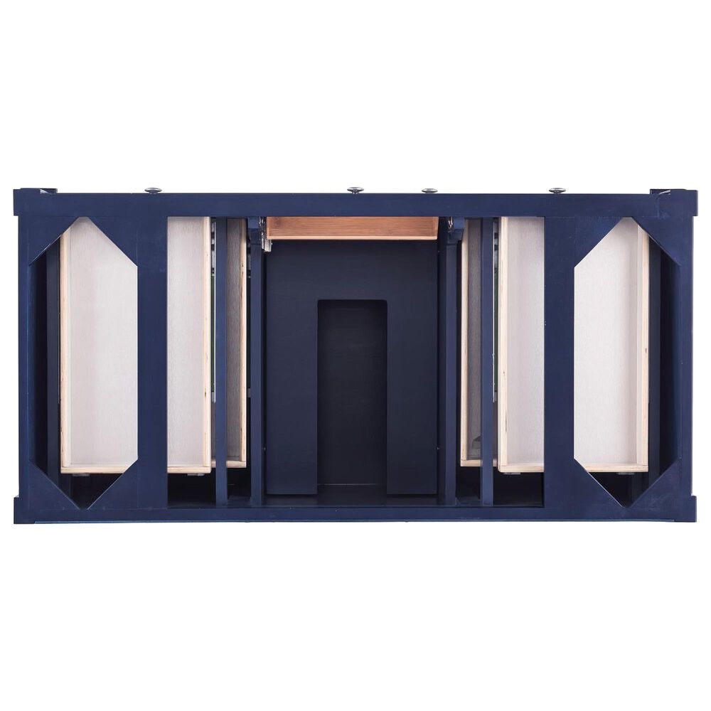 James Martin Vanities Brittany 48" Single Bathroom Vanity in Victory Blue with 3 cm Eternal Jasmine Pearl Silestone Top, Rectangular Sink and FreePower Wireless Charger, , large