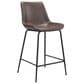 Zuo Modern Byron Counter Chair in Brown/Black, , large
