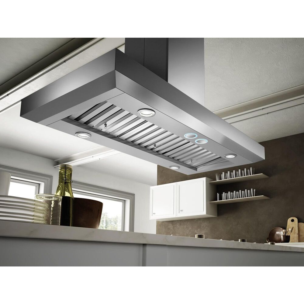 Elica Vavano 48" Island Mount Chimney Range Hood in Stainless Steel, , large