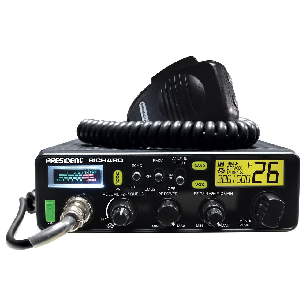 President Electronics 10 Meter-Rf Pwr-S Meter-Roger Beep-Echo, , large