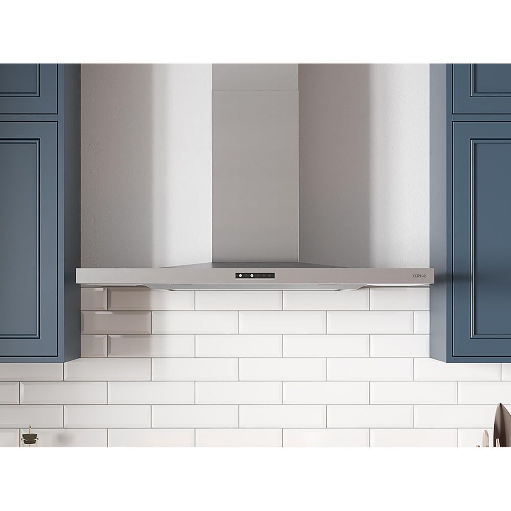 Zephyr 36&quot; Wall Mount Range Hood in Stainless Steel, , large