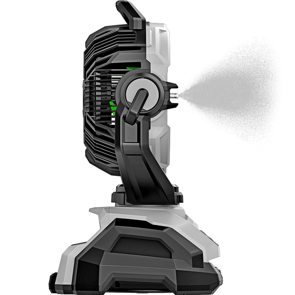 EGO 10&quot; Oscillating Misting Fan Tool Only in Gray and Black, , large