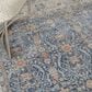 Nourison Starry Nights STN08 9" x 12" Light Blue Area Rug, , large