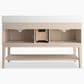 Kohler Seagrove 60" Double Bathroom Vanity in Light Clay with 3 cm White Quartz Top and Rectangular Sinks, , large