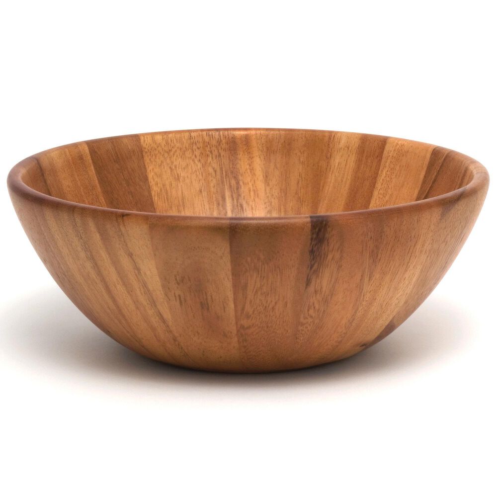 Lipper International Acacia Round Flair Serving Bowl, , large