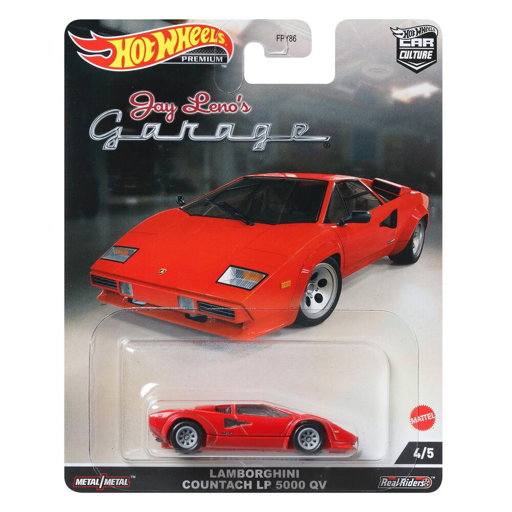 Hot Wheels Jay Lenos Garage Lamborghini Countach LP 5000 QV in Red, , large