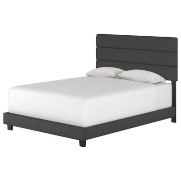 Accent Ravenna Full Upholstered Bed in Black, , large
