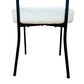 Hearth and Haven Side Chair with White Cushion in Black (Set of 2), , large