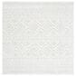 Safavieh Tulum Transitional 6"7" Square Ivory and Light Grey Area Rug, , large