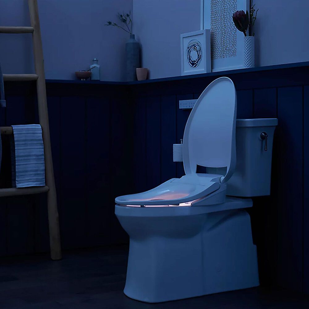 Kohler PureWash E700 Elongated Bidet Toilet Seat with Remote Control in White, , large