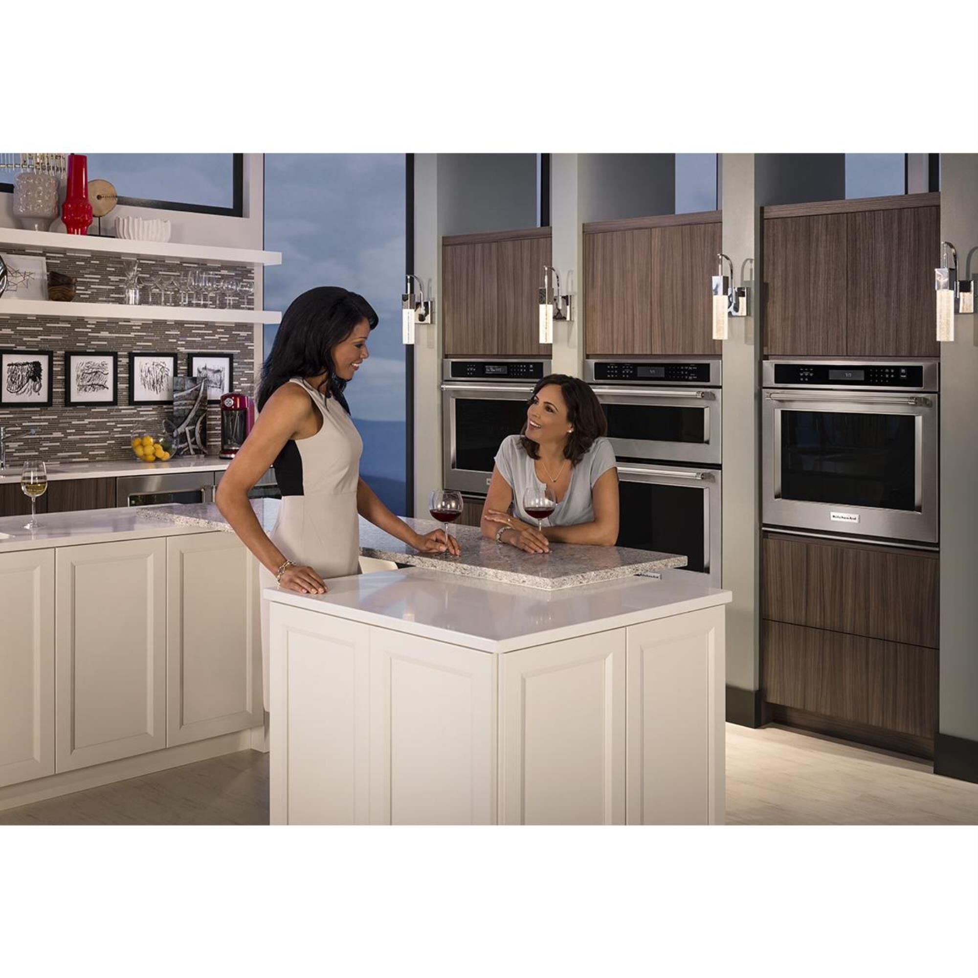 kitchenaid 27 wall oven combo