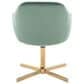 Lumisource Buena Swivel Accent Chair in Green, , large