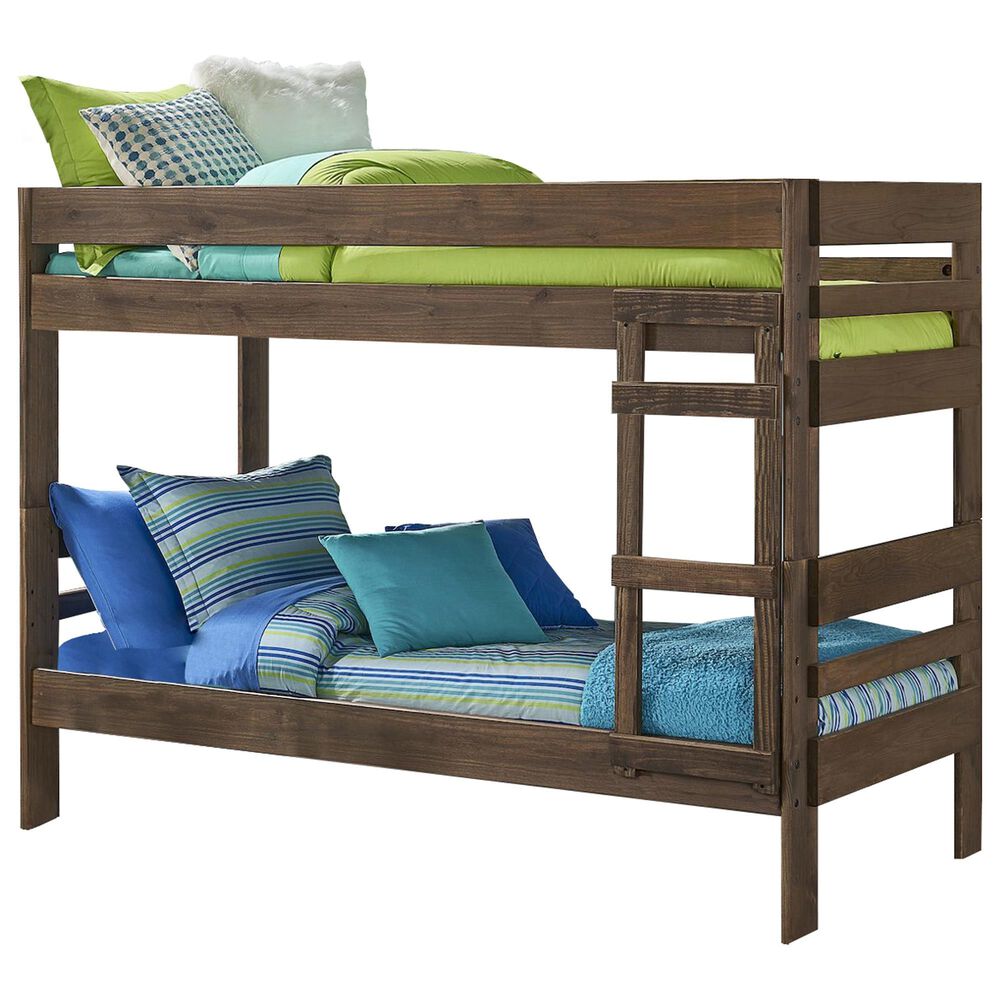 Rusticvale Twin over Twin Bunkbed in Chestnut, , large