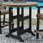 Ashley Fairen Trail Round Bar Table in Black and Driftwood, , large
