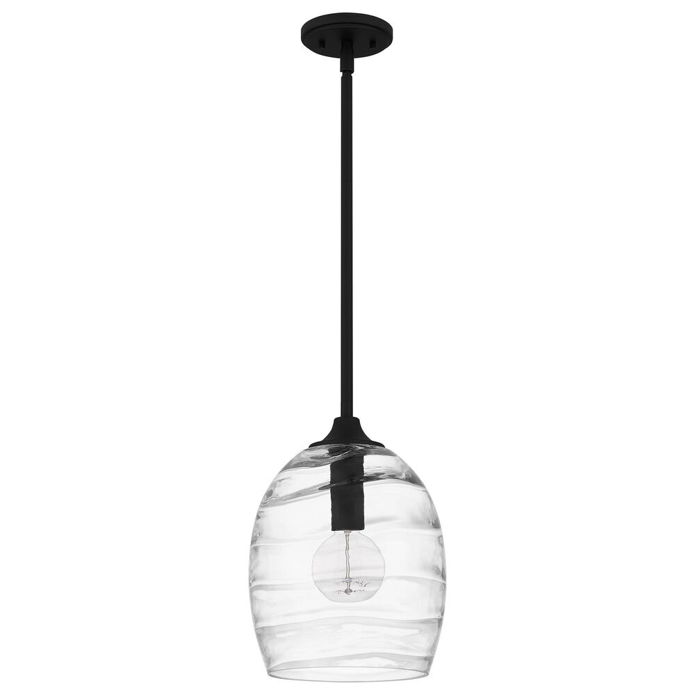 Quoizel Lucy 1-Light Pendant in Matte Black, , large